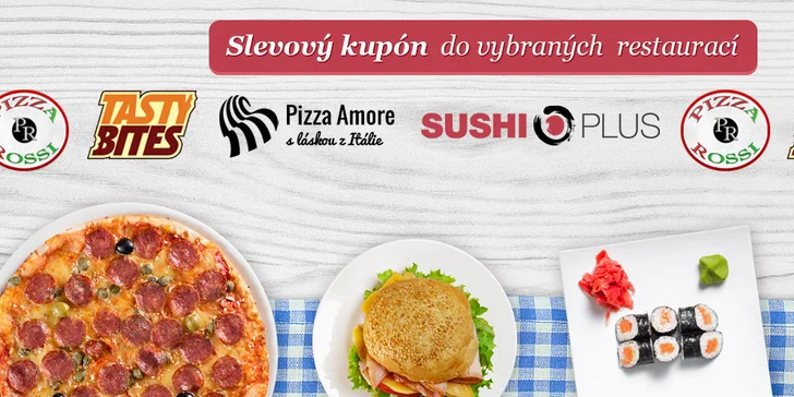 Slevová karta na 14 jídel včetně dovozu