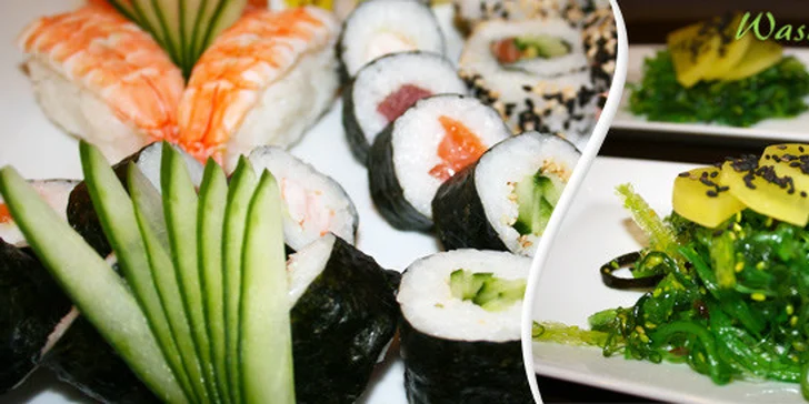Pestré japonské menu pro dva ve Wasabi Sushi