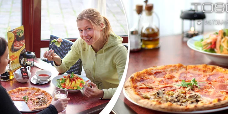 Výborné pizzy, rizota nebo těstoviny dle výběru
