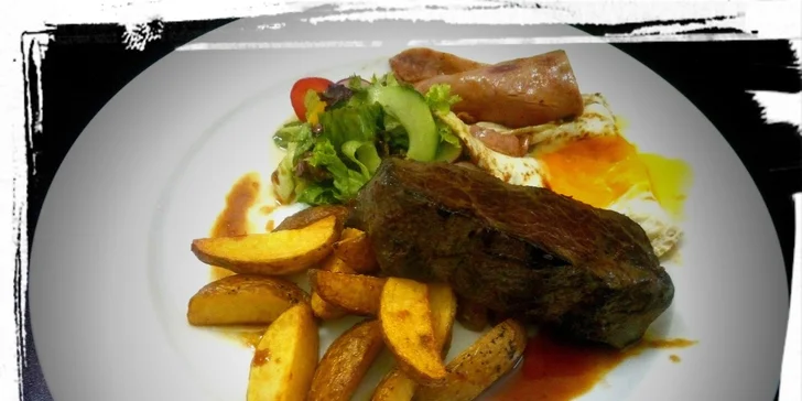 3chodové menu v Pražské Knajpě pro dva