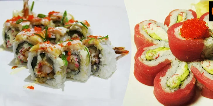 Tři bohatá sushi menu v restauraci Sushi Califonia