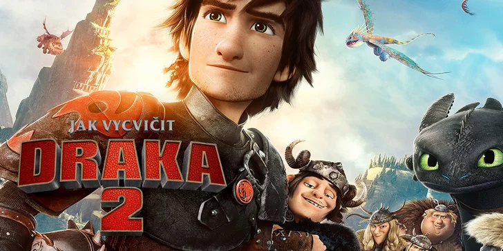 2 lístky na 3D projekci filmu Jak vycvičit draka 2