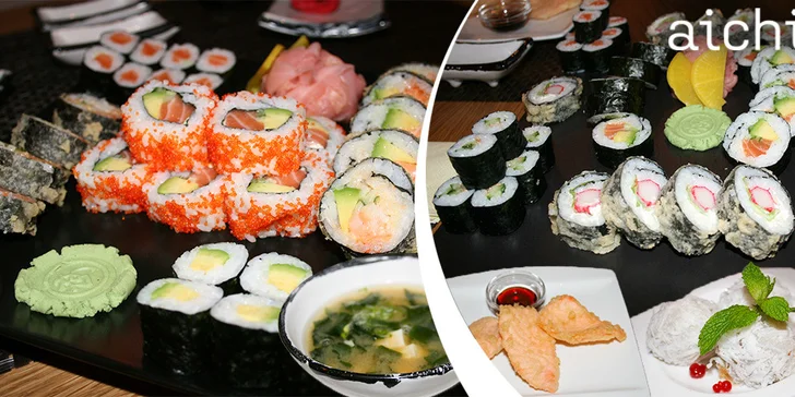 Bohaté sushi menu pro 2 osoby v Aichi Sushi