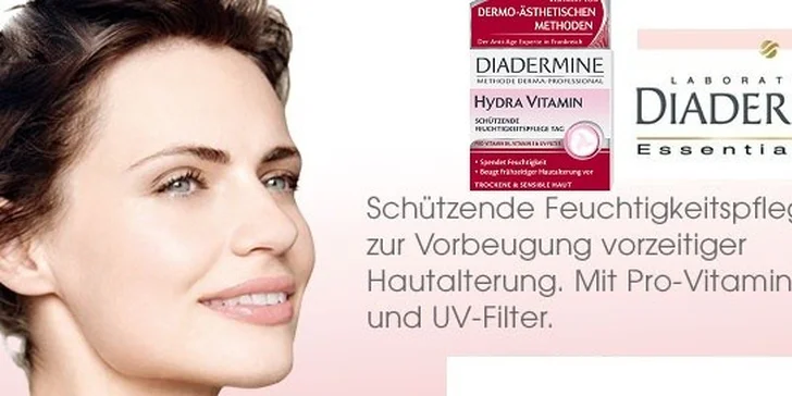 Diadermine Hydra Vitamin denní krém 2x50ml