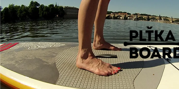 Hodinové jízdy na paddleboardu v centru Prahy