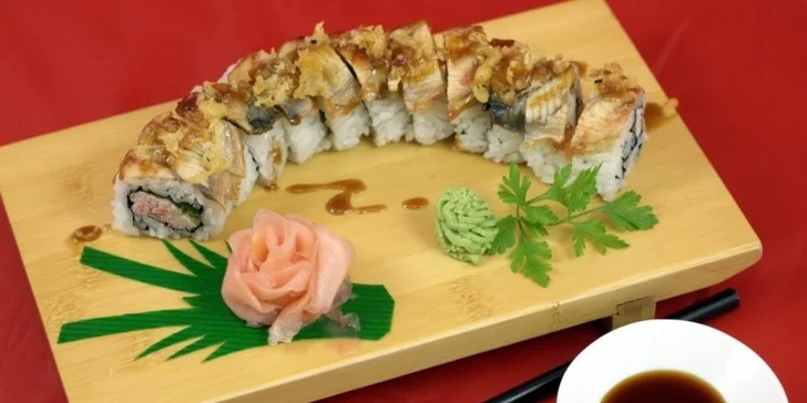 Lahodné romantické sushi menu pro dva