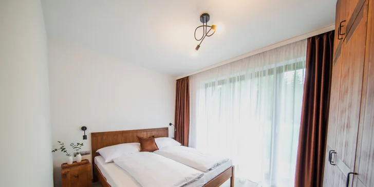 Apartmán Premium 37 m² - ložnice s manželskou postelí