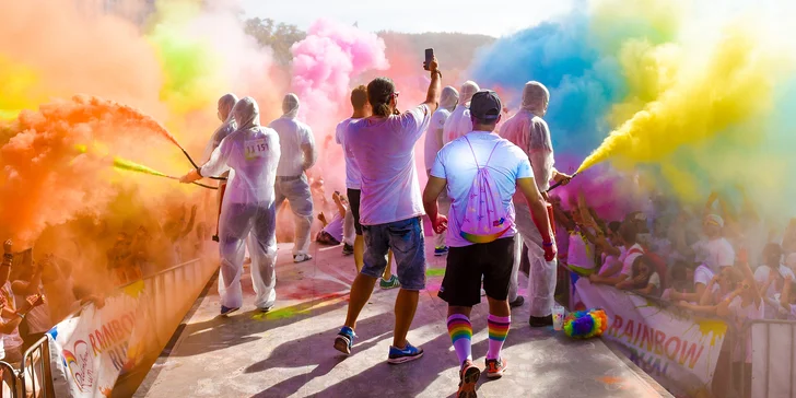 Registrace na barevný festival Spokey Rainbow Run s programem