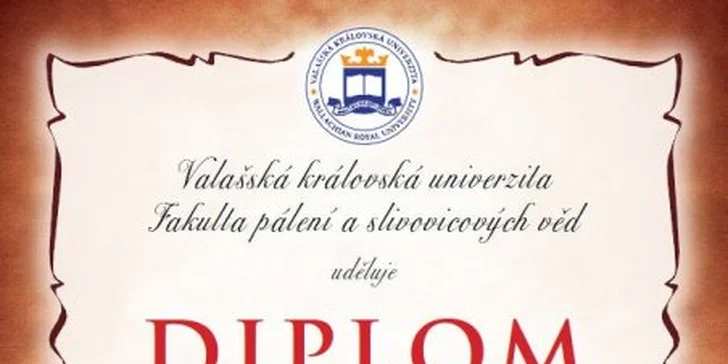 Studium na fakultě pálení a slivovicových věd
