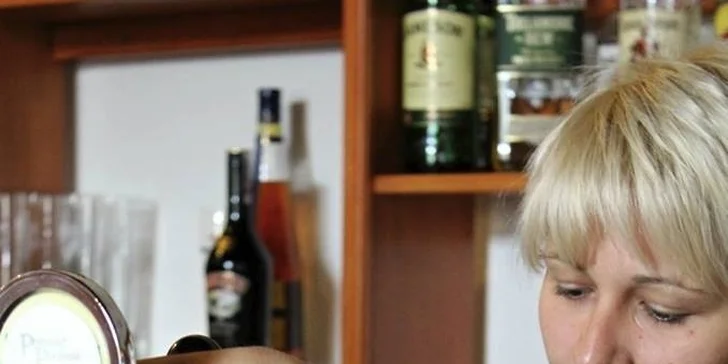 4 výborná točená piva (0,5 l) v pivovaru Podlesí