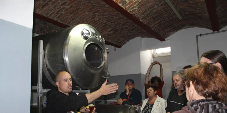 4 výborná točená piva (0,5 l) v pivovaru Podlesí