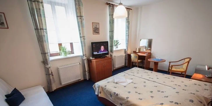 Ubytování pro 2 s polopenzí v 4* hotelu v Třeboni