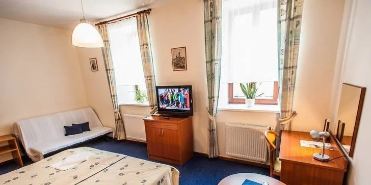 Ubytování pro 2 s polopenzí v 4* hotelu v Třeboni