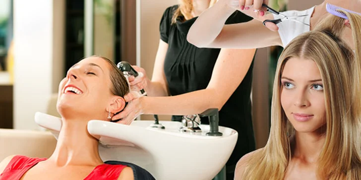 Kadeřnické balíčky se střihem, barvou či melírem nebo keratin