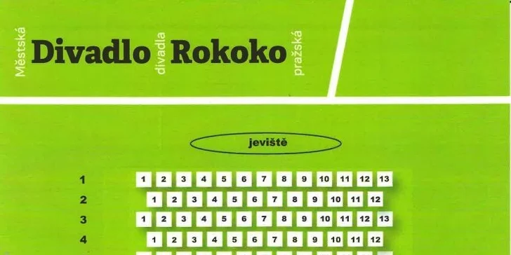Plánek sezení - ROKOKO