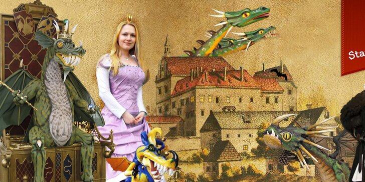 Výlet do říše fantazie: Rodinné vstupné na hrad plný draků a pohádkové pexeso