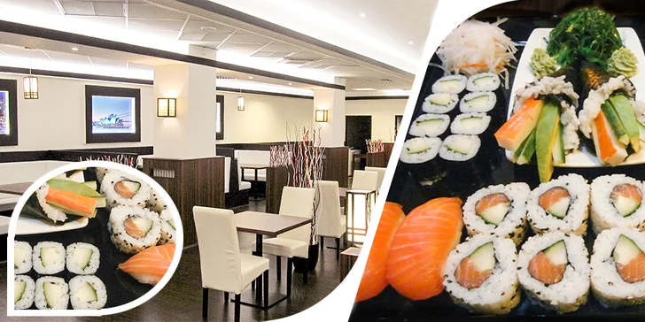 Lahodný sushi set mnoha chutí pro dva
