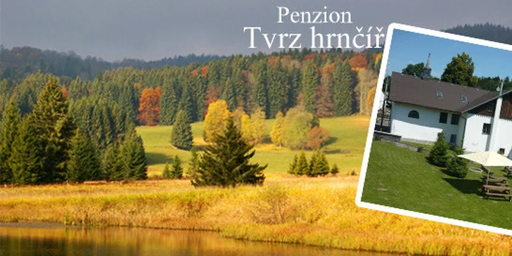 4 dny se snídaní v útulném penzionu Tvrz Hrnčíř