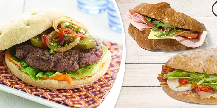 Flaguette nebo croissanty a káva dle výběru