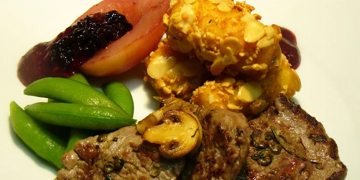 Čtyřchodové menu pro dva v restauraci Zlaté časy