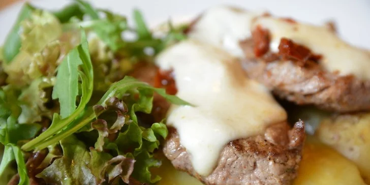 Lahodné menu s masíčkem a dezertem pro dva