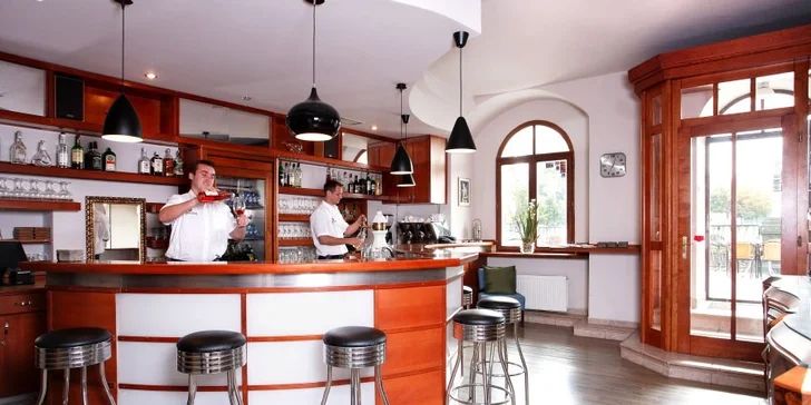 Losos a polévka pro 1 či 2 osoby v elegantní restauraci u Karlova mostu