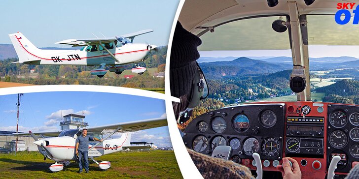 Pilotujte letoun Cessna 172 a vezměte s sebou až dva pasažéry