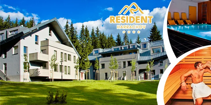 2-3 dny s plnou penzí a all inclusive nápoji v Resident Harrachov