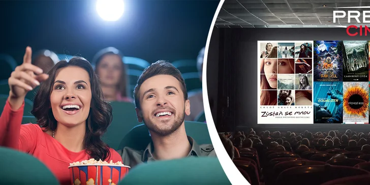 Vstupenky do moderního multikina vč. občerstvení