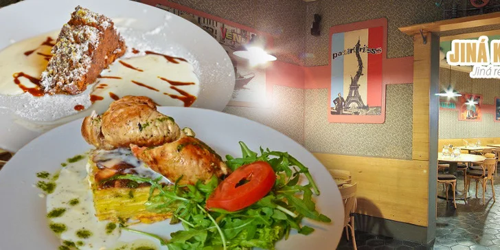 Lahodné menu s masíčkem a dezertem pro dva
