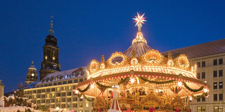 Advent na zámku Moritzburg a odpolední Dráždany