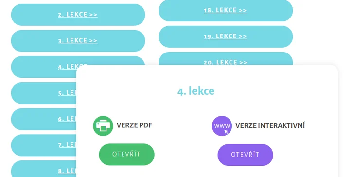Cvičení můžete vyplňovat rovnou v počítači nebo vyplňovat na vytištěném formuláři.