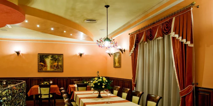 Dvojchodové večere si budete vyberať zo špeciálneho menu v češtine.