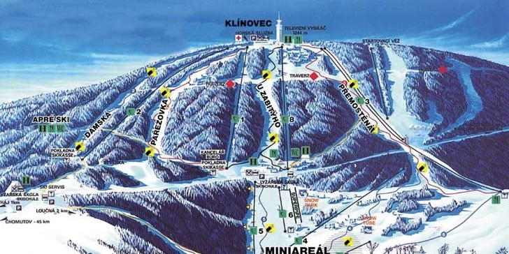 Zima v Krušných horách. Slevy na skipasy i masáže
