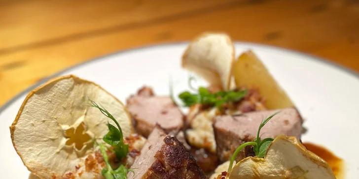 Tříchodové menu si vyberete z nabídky. 