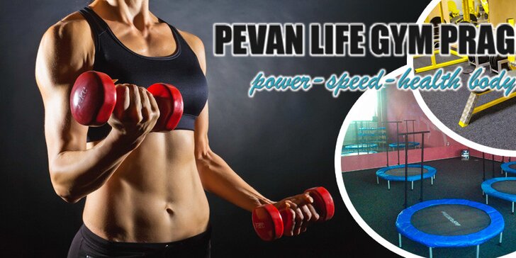 10 vstupů do fitness PeVan Life Gym (jumping a další)