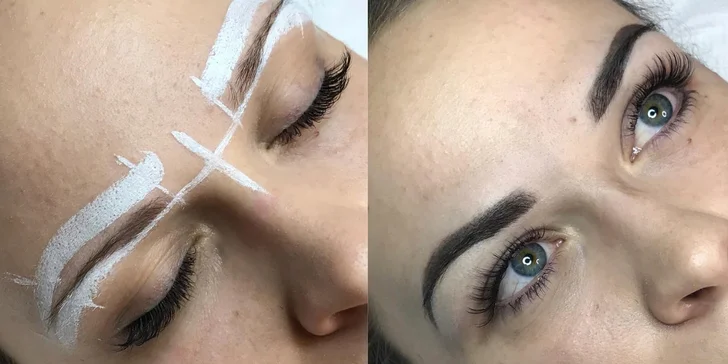 Henna brows je dočasná úprava obočí. Pomocí přírodní barvy na obočí (henny) vám kosmetička obočí zvýrazní a vymodeluje jeho tvar k dokonalosti.