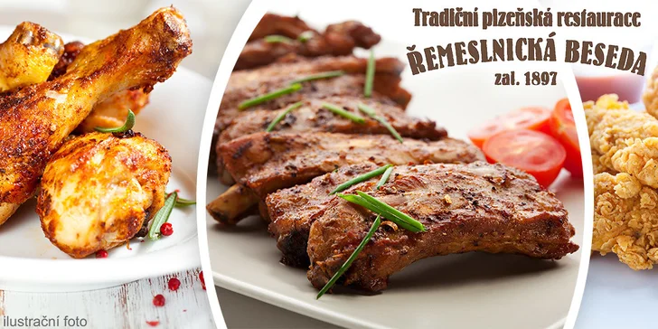 Masová hostina v restauraci Řemeslnická beseda