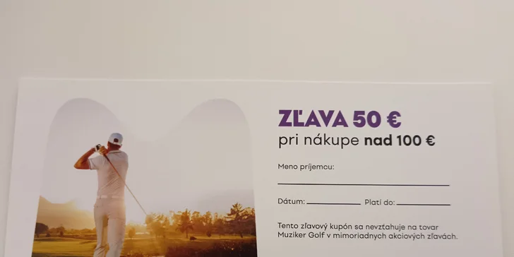 Ako benefit získate poukaz v hodnote 50€ na nákup v partnerskej predajni