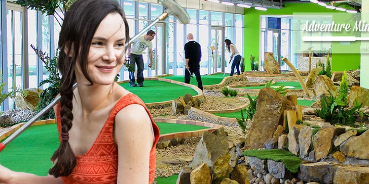 60 min adventure golfu v O2 Aréně pro dva či rodinu