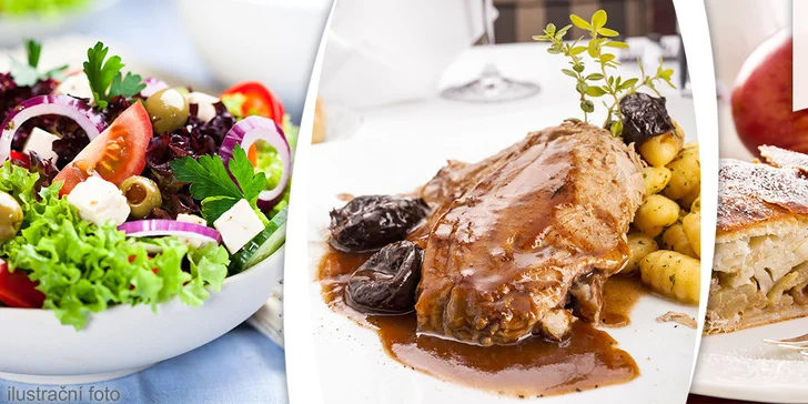 Degustační menu pro dva v restauraci Slávia