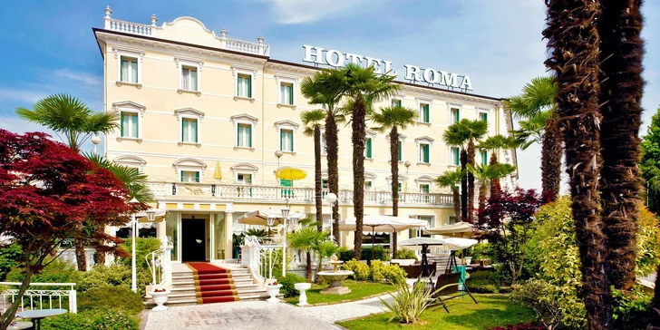 Relaxovat budete v hotelu Terme Roma se třemi bazény. 