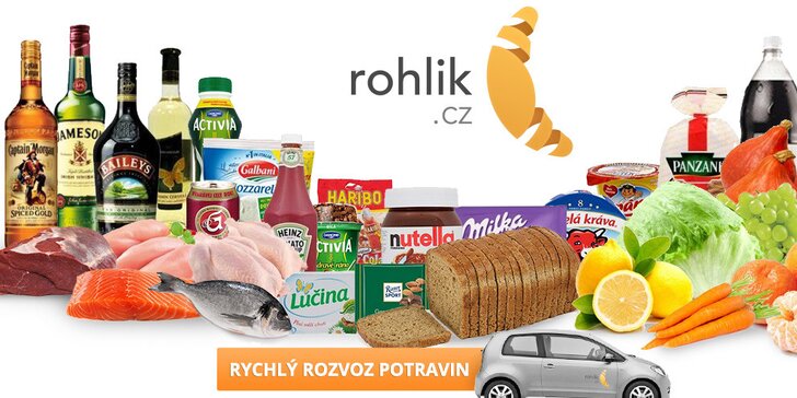 500 Kč na nákup v online supermarketu Rohlik.cz