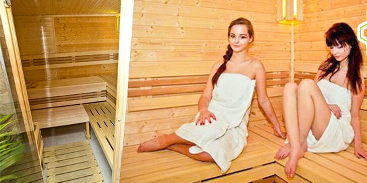 Vyhřívání ve finské a parní sauně na 90 minut