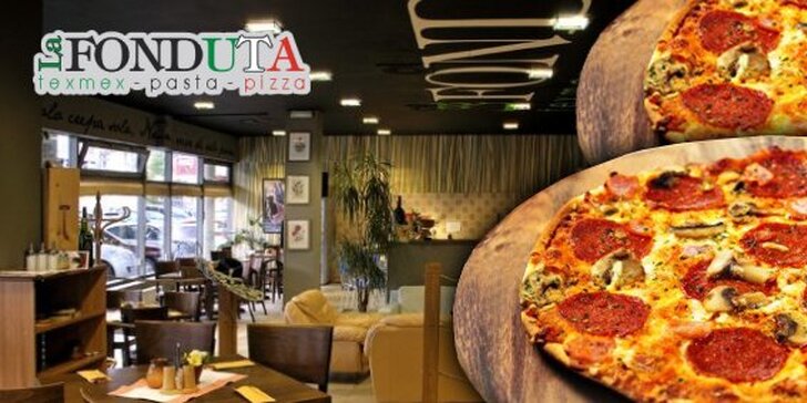 Návštěva restaurace La Fonduta v Liberci a 2 pizzy z bohaté nabídky