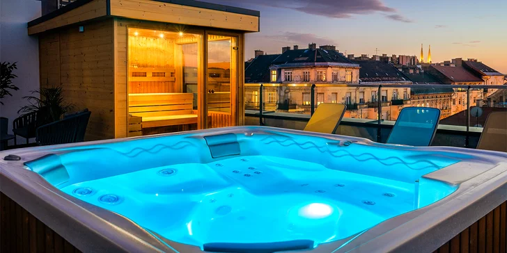 Luxusný pobyt v širšom centre Budapešti: raňajky a privátny wellness s panoramatickým výhľadom
