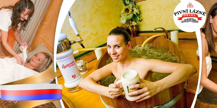 Pivní lázně pro jednoho i pro dva (60 min)