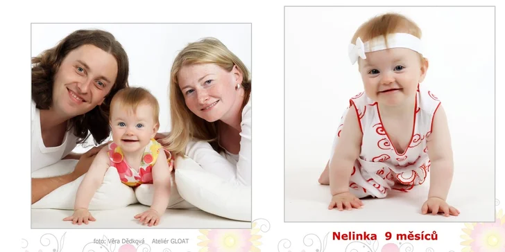 Fotografování a rodinná fotokniha z ateliéru