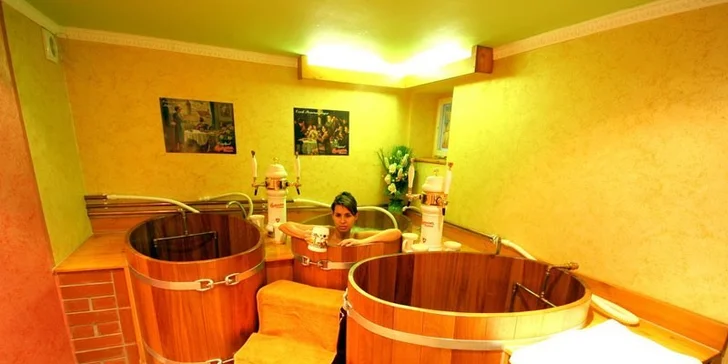 Wellness v pivních lázních v hotelu Dvořák v Táboře