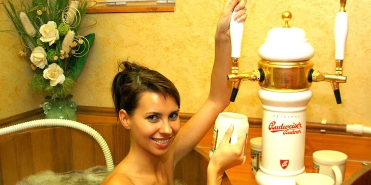 Wellness v pivních lázních v hotelu Dvořák v Táboře